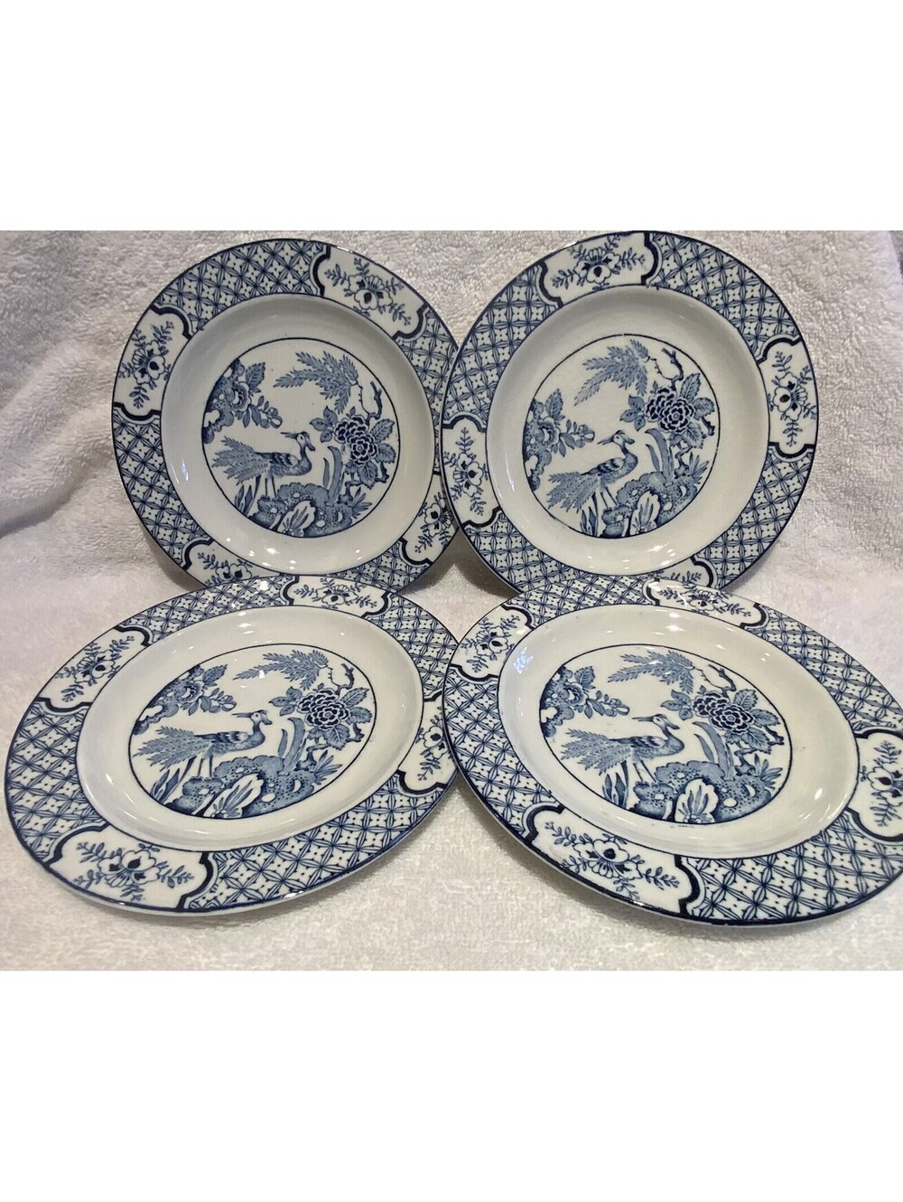 Vintage Wood & Sons Small Tea Plate/Side Plate 6.75”D Plate - Set of Four